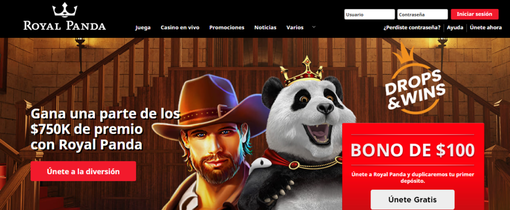 Regístrate en Royal Panda Casino Chile